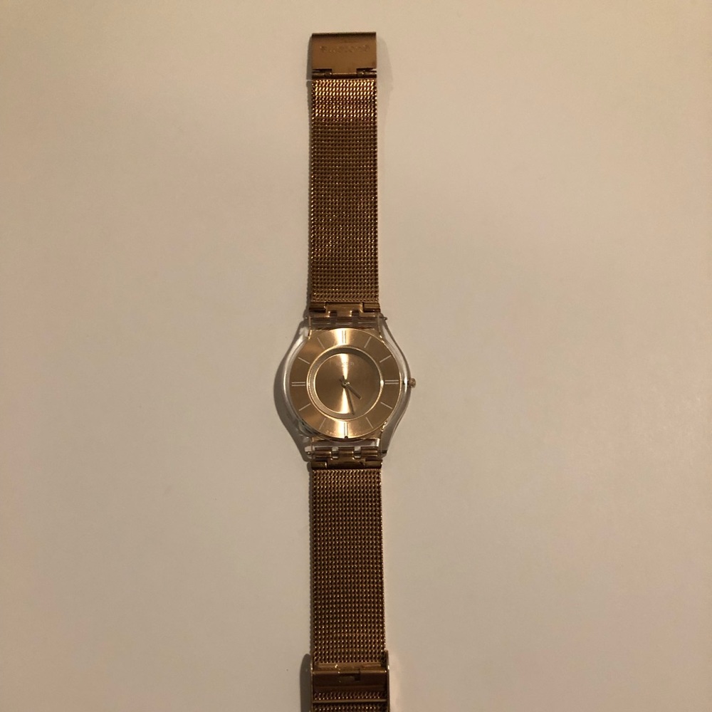 Metal mesh band Swatch watch